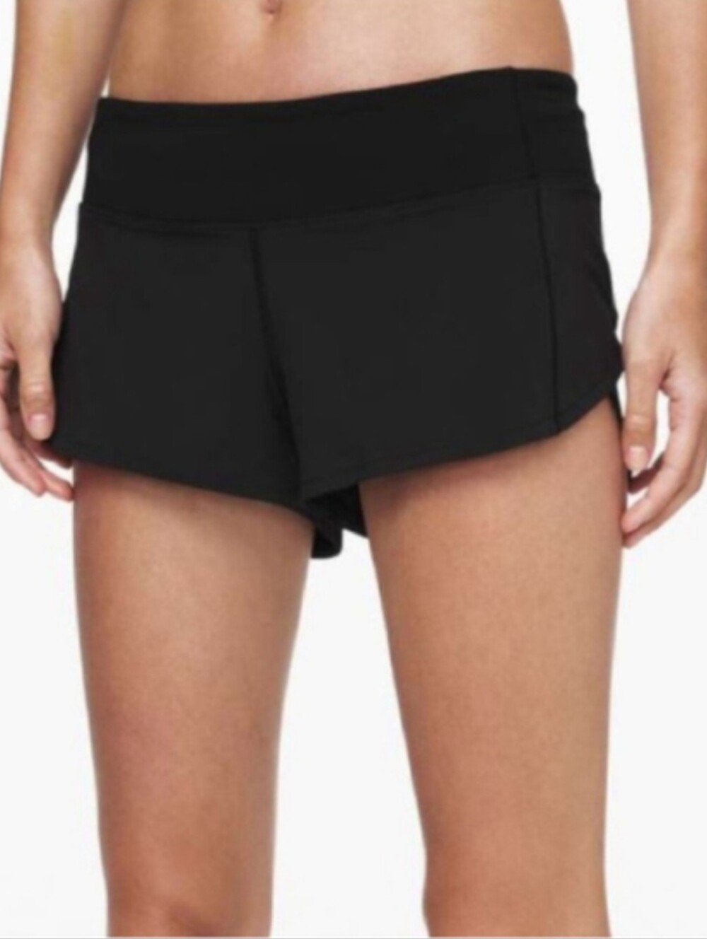 Lululemon Speed Up Shorts sz. 6 Black Running Workout Yoga Athletic Pants